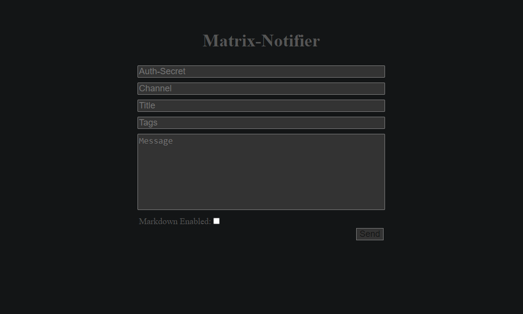 Matrix-Notifier
